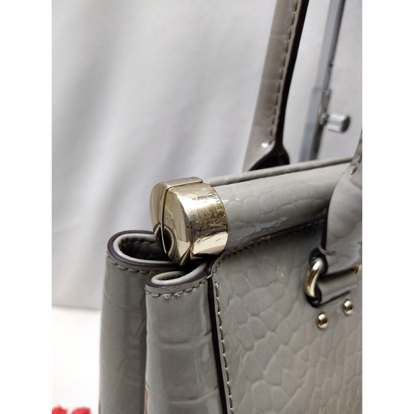 Kate Spade New York Knightsbridge Constance Soft Taupe Patent Satchel Bag - $698 - Picture 6 of 16